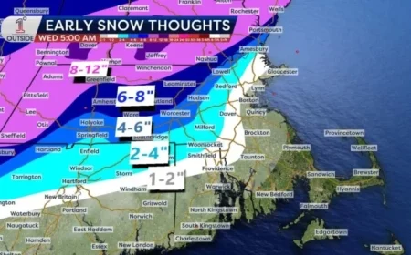 Mixed Weather Hits Massachusetts as Tuesday Storm Approaches Boston