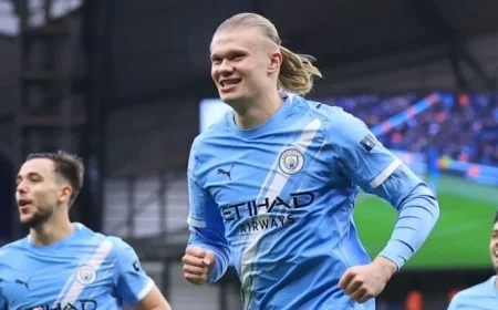 Erling Haaland Breaks Shearer’s Record with 100th Goal for Man City