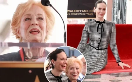 Holland Taylor Celebrates Sarah Paulson at Hollywood Walk of Fame Ceremony