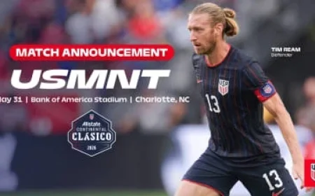 Charlotte Hosts US Men’s National Team Friendly Pre-2026 World Cup