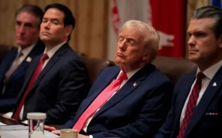 Trump Claims Mental Sharpness, Appears to Doze Off During Speech