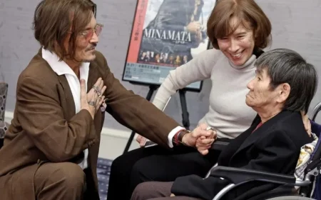 Johnny Depp Meets Minamata Victim After 2020 Pollution Film Release