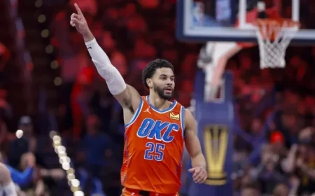 Ajay Mitchell Leads Victory Against Blazers with Dominant Performance