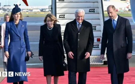 William and Catherine Welcome German President on Historic State Visit