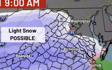 Friday Forecast: Light Snow Expected on First Alert Weather Day