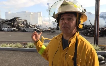 Fire Ravages Downtown Hilo Buildings