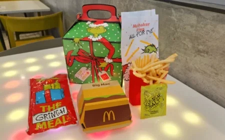 McDonald’s “Grinch Meal” launches for the holidays with dill-pickle fries and collectible socks