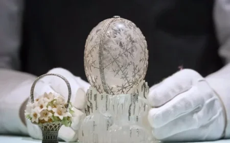 Crystal Fabergé Egg for Russian Royalty Sets Auction Record