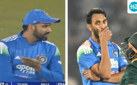 Rohit Sharma Confronts Prasidh Krishna, Harshit Rana Over Errant Bowling