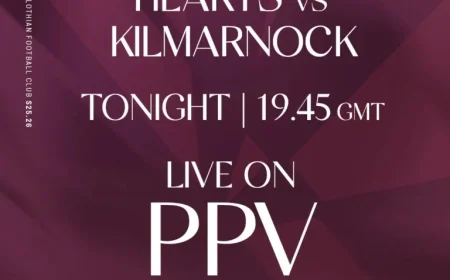 Watch Hearts vs. Kilmarnock Live on PPV