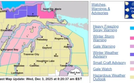 Michigan Faces Winter Storm Warning and Frigid Temperatures