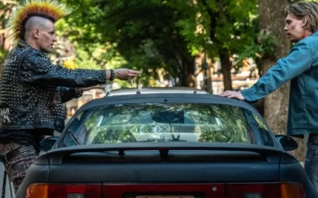 Austin Butler and Matt Smith Shave Heads for ‘Caught Stealing’ Film Role