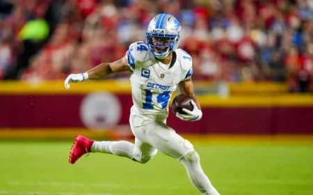 Amon-Ra St. Brown Questionable for Lions vs. Cowboys Game Thursday