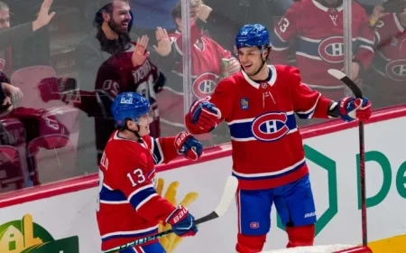 Slafkovský Scores First with Power Play Goal