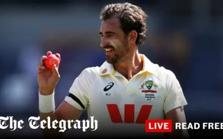 Ashes 2025 Second Test: Live Australia vs England Day One Scores