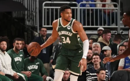 Giannis Exits Early with First-Quarter Calf Injury