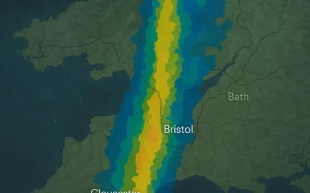 Heavy Rainfall Hampers Bristol’s Morning Commute