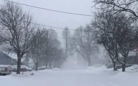 Cold Air Mass Triggers Lake-Effect Snow, Disrupts Travel