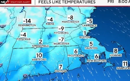 Arctic Blast to Bring Snow Squalls and Freezing Temps to Massachusetts