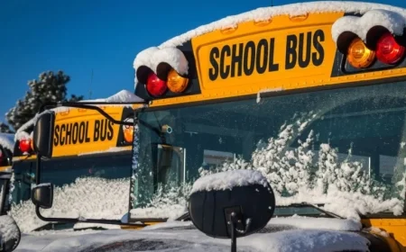 North Zone School Buses Canceled Due to Severe Weather Conditions