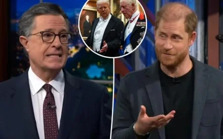 Prince Harry Criticizes Trump, Faces Boos on Colbert’s ‘Late Show’