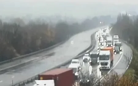 Crash Closes Major UK Motorway, Causing Severe Airport Delays