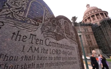Texas Families Challenge School Districts Over Ten Commandments Displays