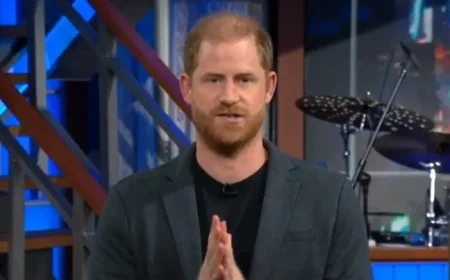 Prince Harry Criticizes Trump in Colbert Interview