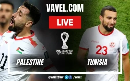 Palestine vs Tunisia: Second Half Kicks Off with Tunisia Leading 1-0