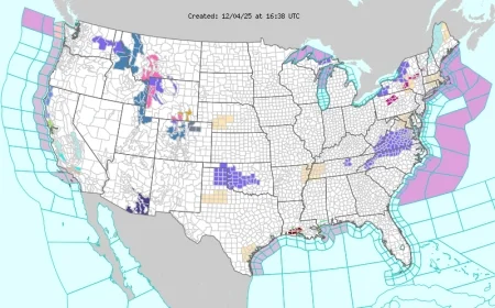 National Weather Service Issues Wide-Ranging Winter Alerts as Arctic Air Surges