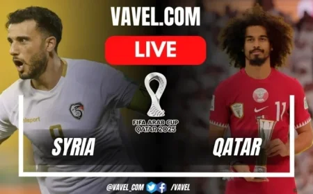 Live Score Updates: Syria Faces Qatar in 2025 FIFA Arab Cup Match