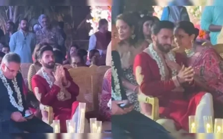 Ranveer Singh and Deepika Padukone Shine at Goa Cousin’s Wedding