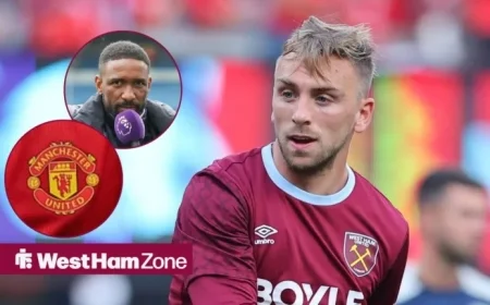 Jarrod Bowen Eyes West Ham Record Against Manchester United