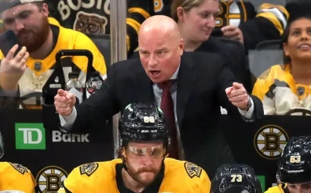 Jim Montgomery Reflects on Coaching Bruins as He Returns to Boston with Blues