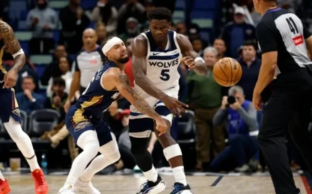 Edwards’ Clutch Layup Sends Timberwolves to Overtime Win Over Pelicans