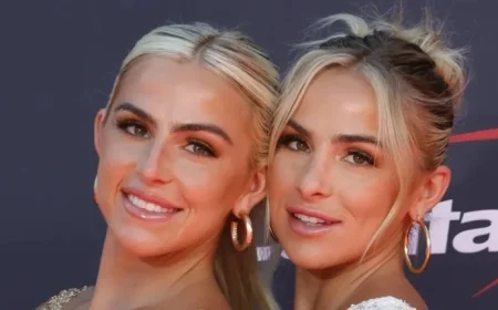 Haley Cavinder Twins with Hanna in Black Cowboy Outfit for Fiancé Jake Ferguson