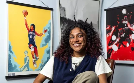 Graphic Designer Crafts New Art After Every 82 Sixers Games