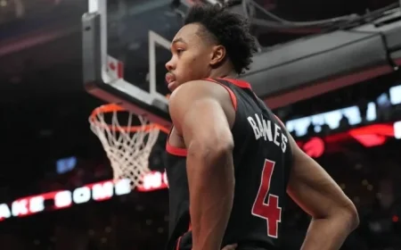 Raptors’ Barnes Honored for Outstanding Defensive Contributions