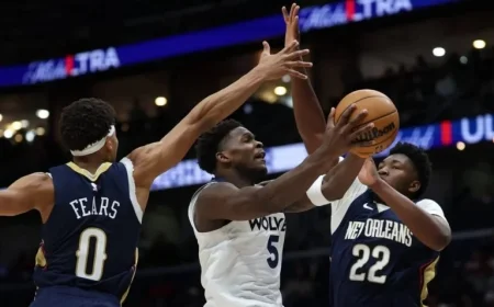 Anthony Edwards Leads Wolves to Victory Over Struggling Pelicans