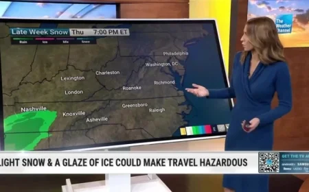 Wintry Weather to Affect Mid-Atlantic Friday Commutes