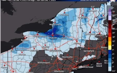 Central New York Braces for Lake-Effect Snow and Temperature Drop