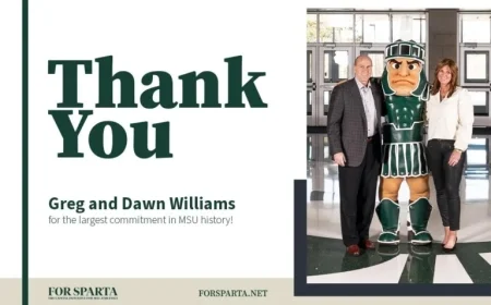 Greg and Dawn Williams Pledge Historic $401M to Michigan State Athletics