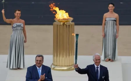 Olympic Flame for Milan Cortina Winter Games Delivered to Italian Hosts in Athens