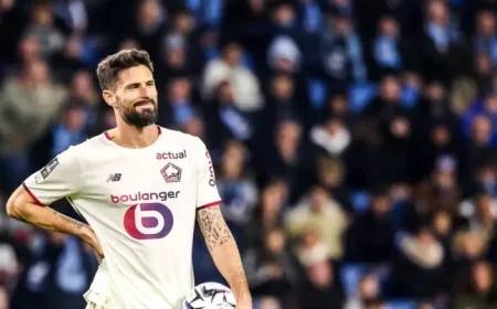 Lille vs Marseille: Giroud Benched, OM Features Fiery Attack Lineup