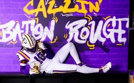 Top US Wide Receiver, LSU Football Target, Finalizes Signing Day Plans