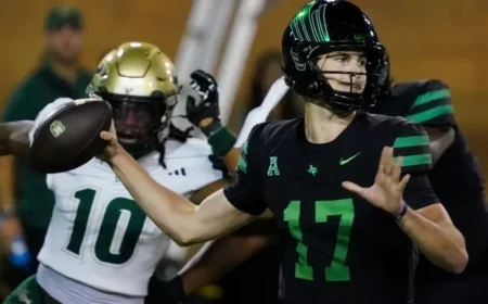 North Texas QB Drew Mestemaker Emerges as Nation’s Top Passer