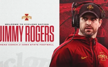 Iowa State Appoints Jimmy Rogers as Head Football Coach