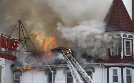 Blaze Erupts at Historic House of Ludington