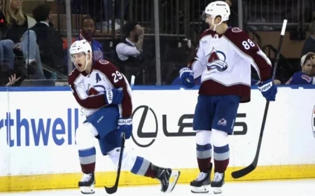 MacKinnon’s Double Secures Avalanche’s OT Win Against Rangers