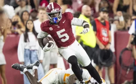 Alabama WR Germie Bernard’s 2026 NFL Draft Scouting Report